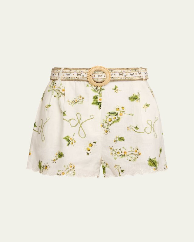 Botanical Utopia Tuck Front Shorts
